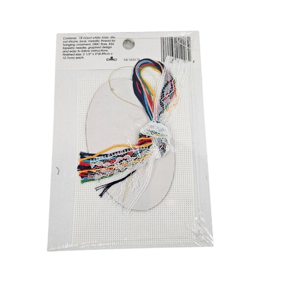 Designs For The Needle Lace Ornament Cross Stitch Kits Santa Themed Christmas - Picture 10 of 10